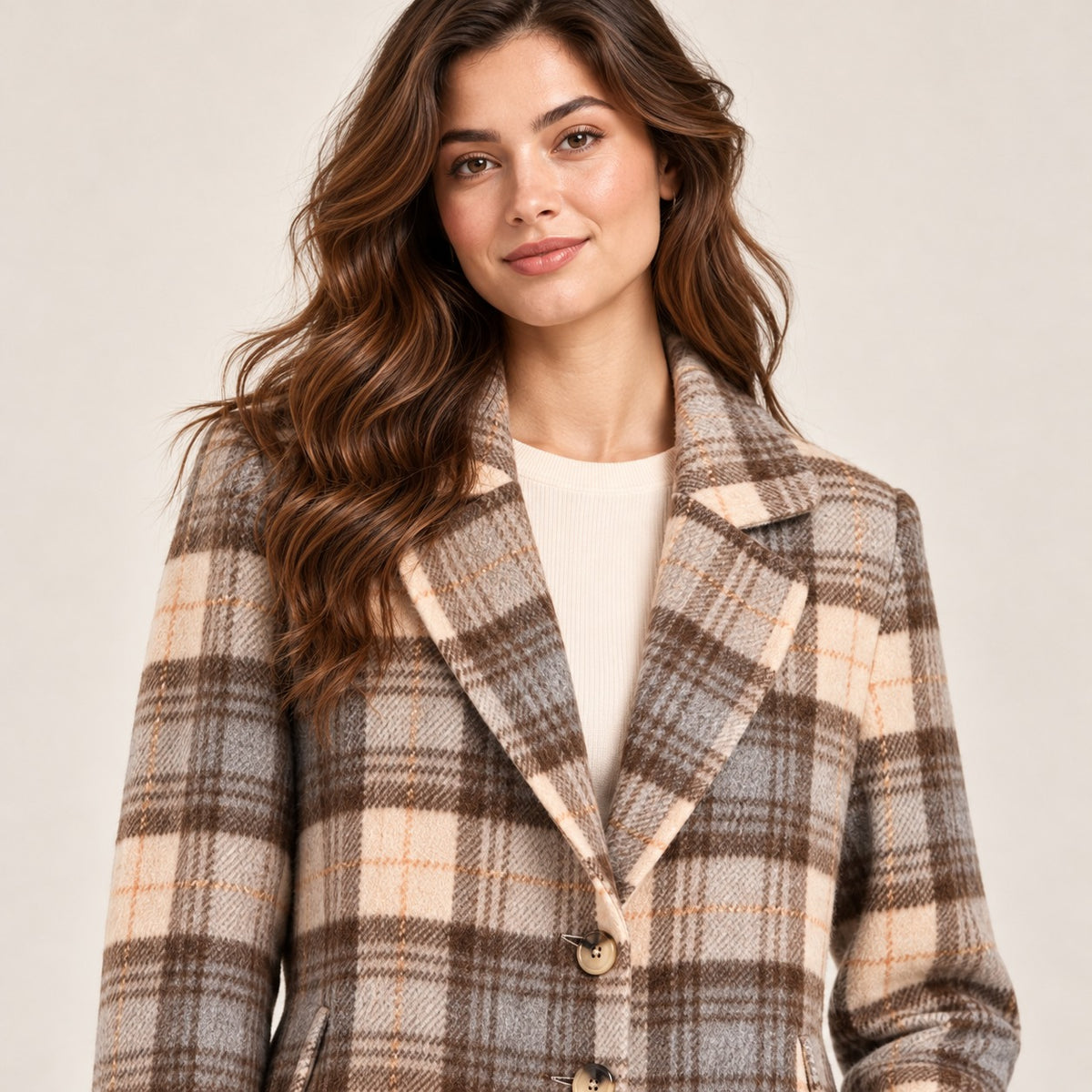 Long Length Tweed Coat