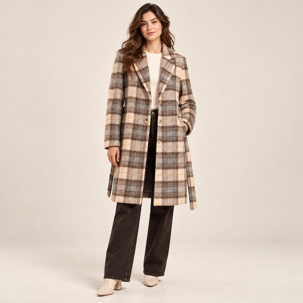 Long Length Tweed Coat