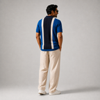 Block Knit Men's Polo T-Shirt