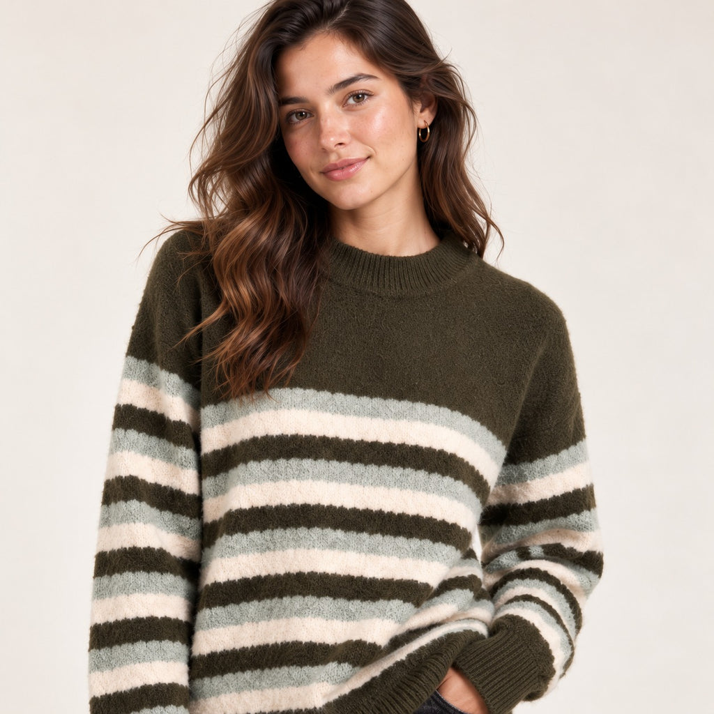 Round Printed Sweater