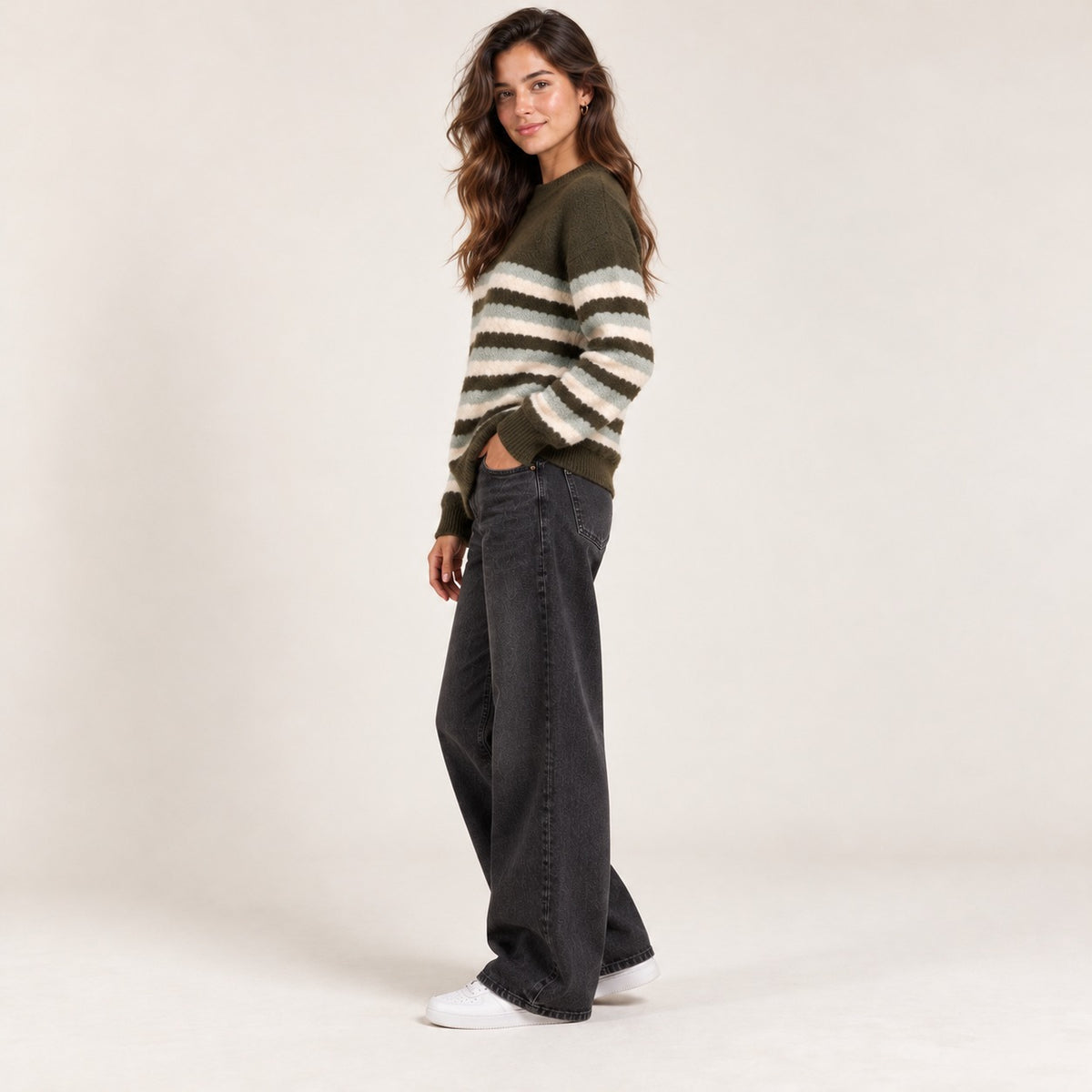 Round Printed Sweater