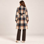 Women Long Length Tweed Coat