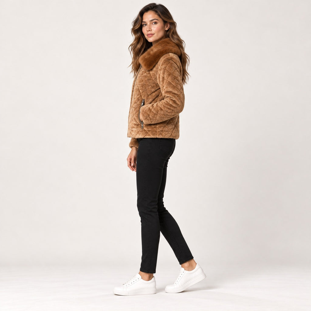 Women's Collar Puffer Jacket