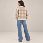 Women's Round Printed Design Sweater