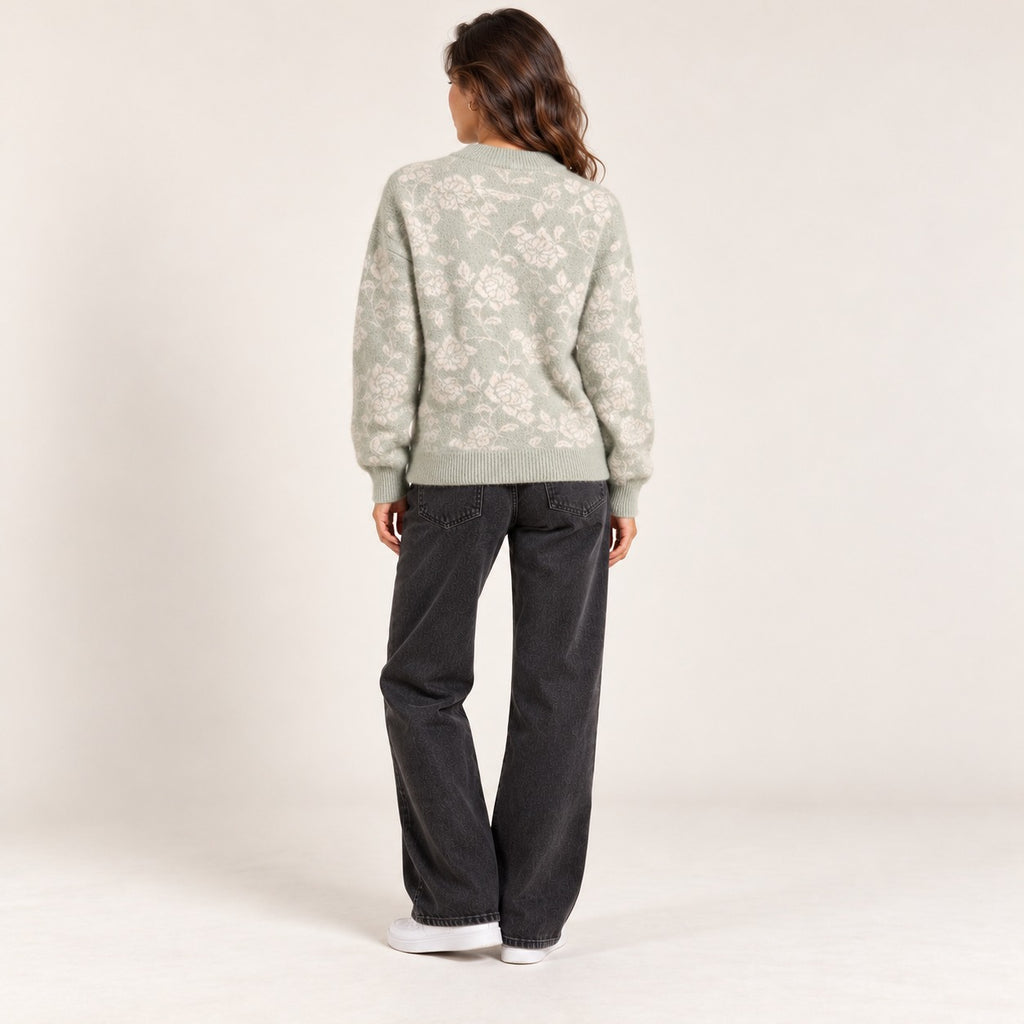 Women's Round Printed Sweater