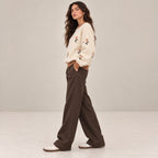 Women's Warm Round Printed Sweater