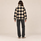 Women's Zipper Check Shacket