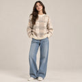 Women's Round Printed Design Sweater