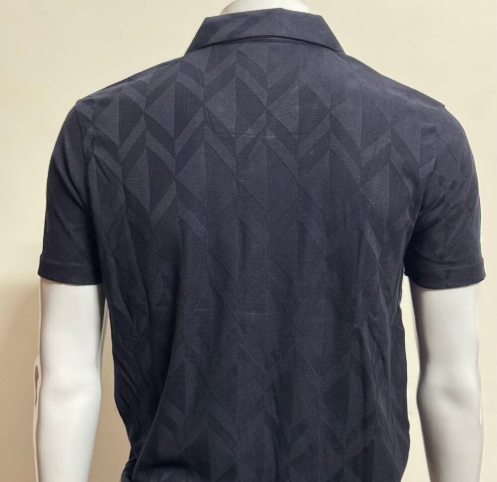 Navy Ribbed  PLAIN SS CUBAN COLLAR  TS-8123 - Image 2