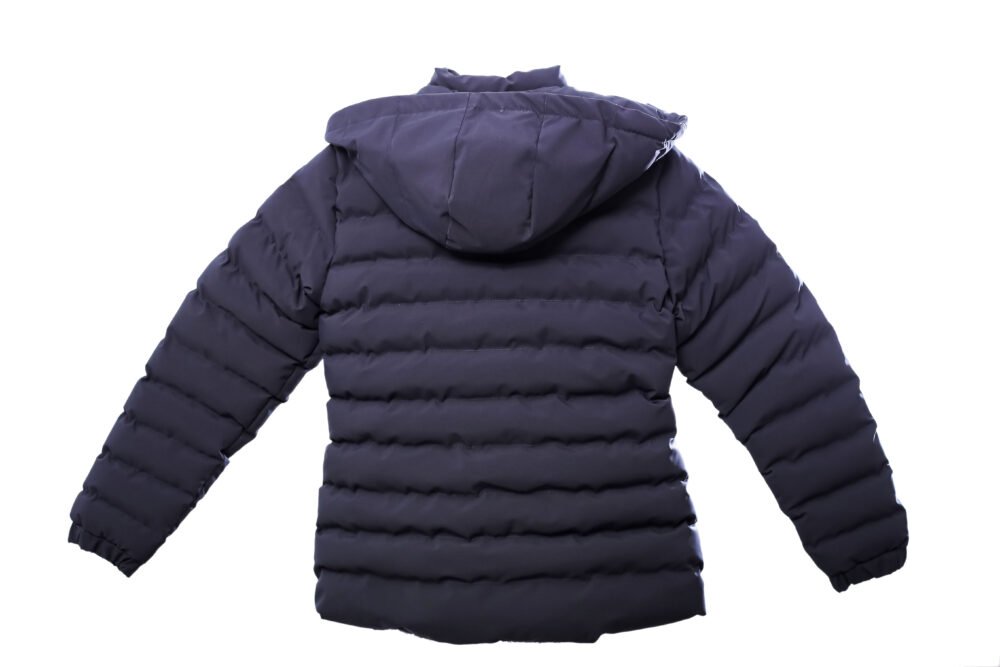 WOMEN'S JACKET NAVY PUFFER HOOD WJ-2410 - Image 2